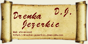 Drenka Jezerkić vizit kartica